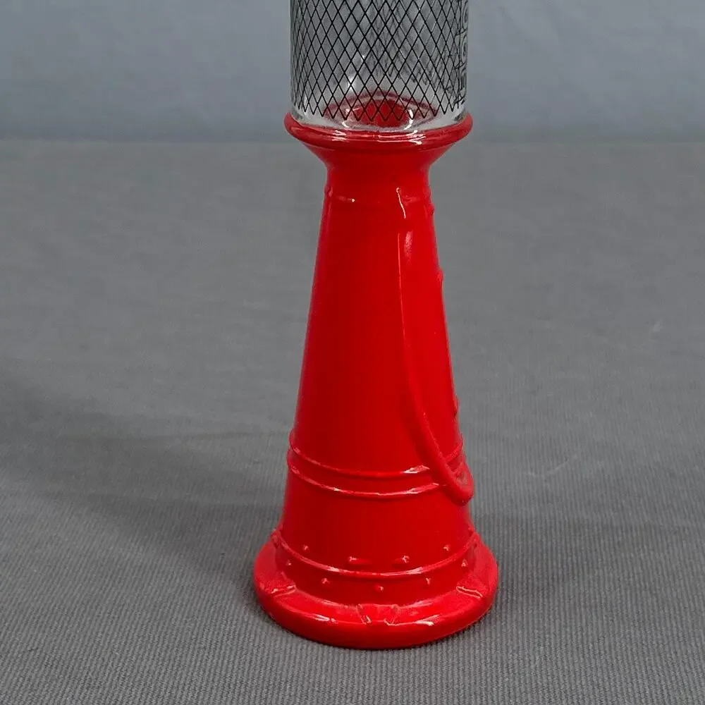 VTG Avon Remember When Gas Pump After Shave Bottle Red Clear 4oz Man Cave Retro